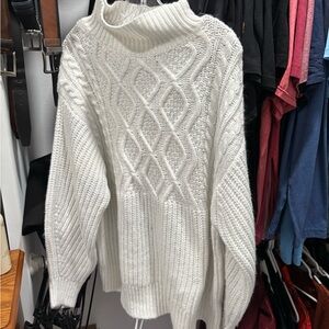 A new day white sweater